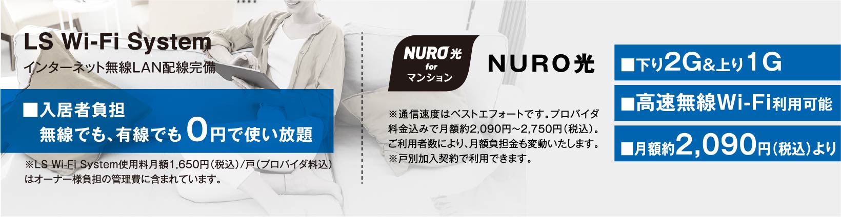 LS Wi-Fi System インターネット無線LAN配線完備
