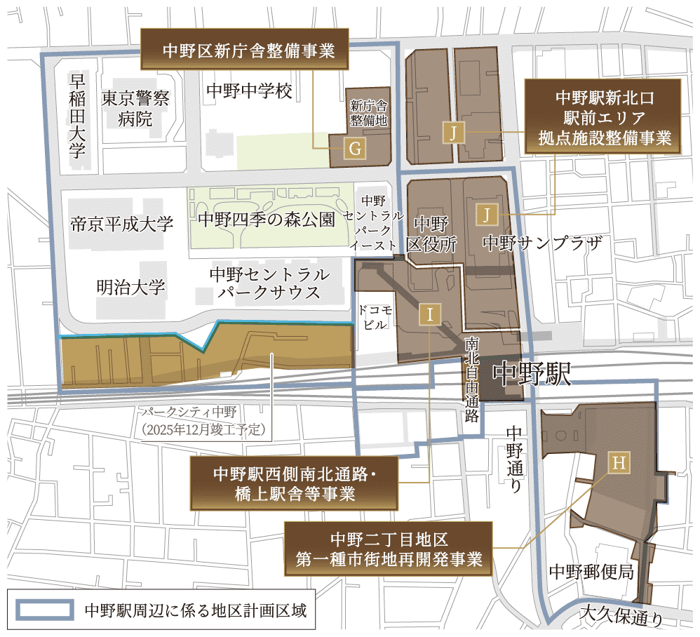 中野エリアマップ