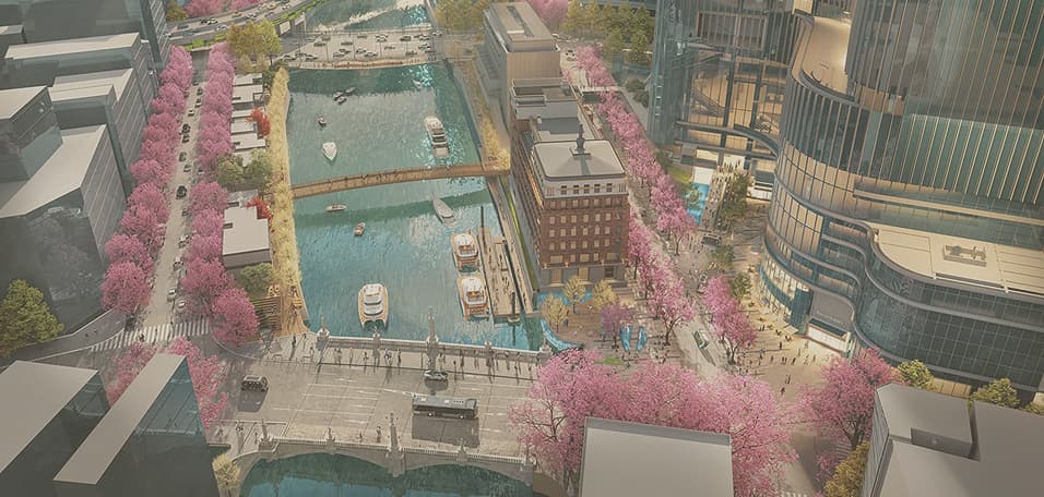 八重洲二丁目中地区第一種市街地再開発事業 完成予想図