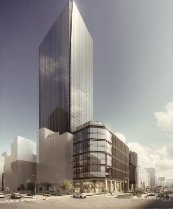 八重洲一丁目北地区第一種市街地再開発事業 完成予想図