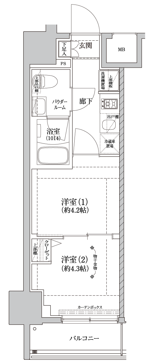 A1 TYPE 間取り図