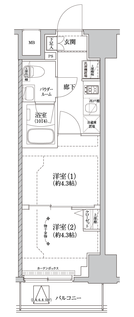 A3 TYPE 間取り図