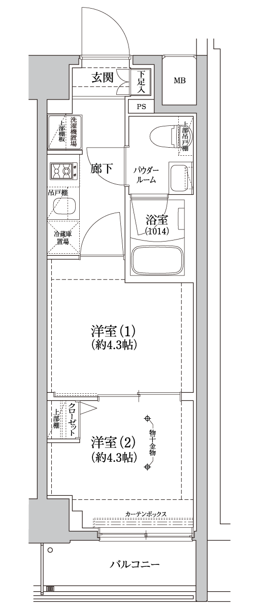 A4 TYPE 間取り図