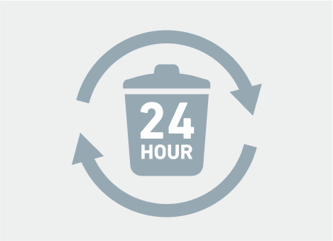 24時間対応のゴミ置場