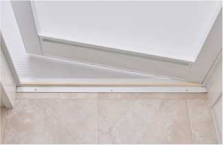 安全性に配慮したバリアフリーの出入口