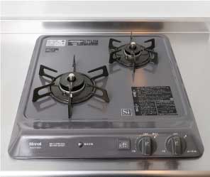 2口ホーロートップコンロ