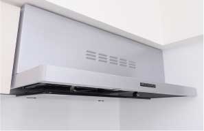 ホーロー整流板付きレンジフード