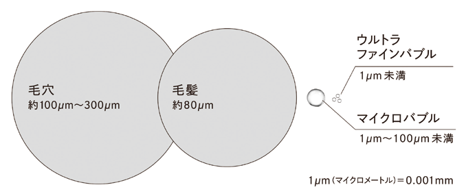 バブルサイズ比較図