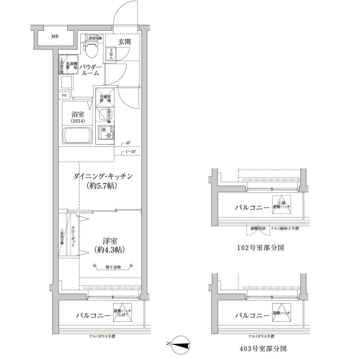 A1タイプ 間取り図