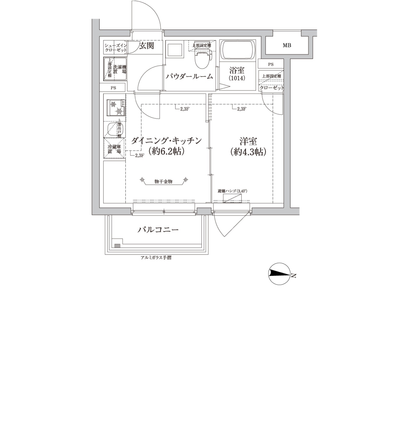 B1タイプ 間取り図