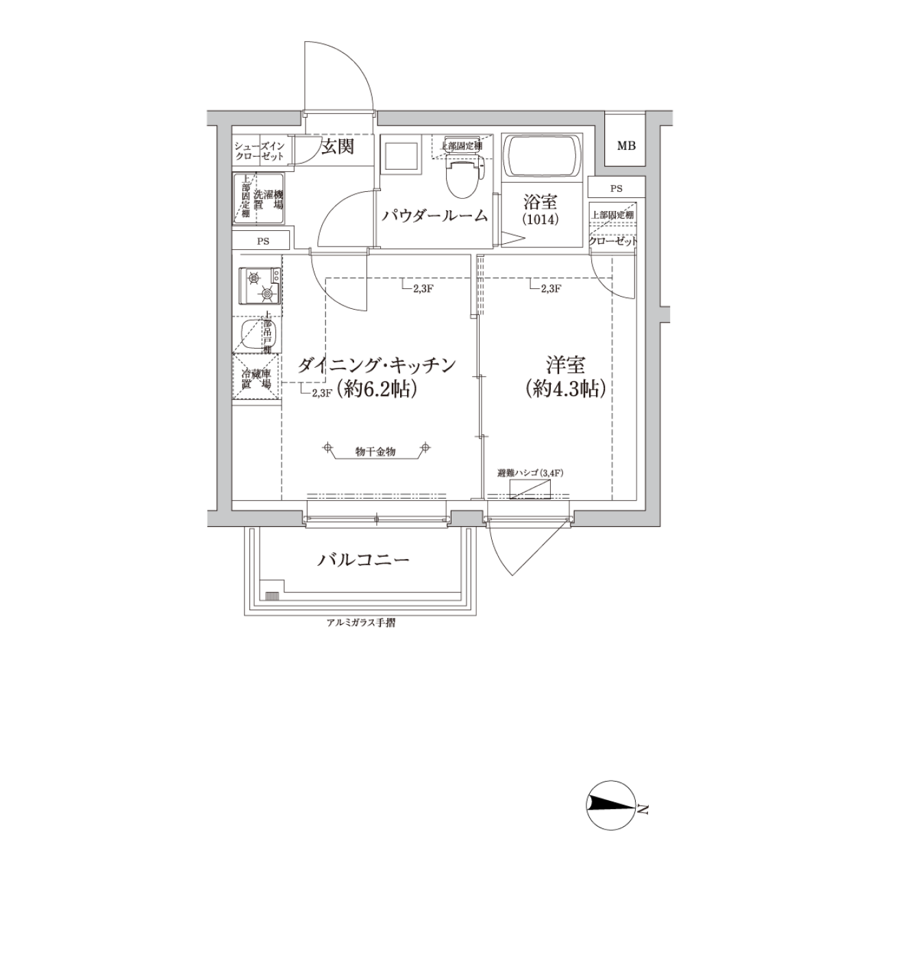 B3タイプ 間取り図
