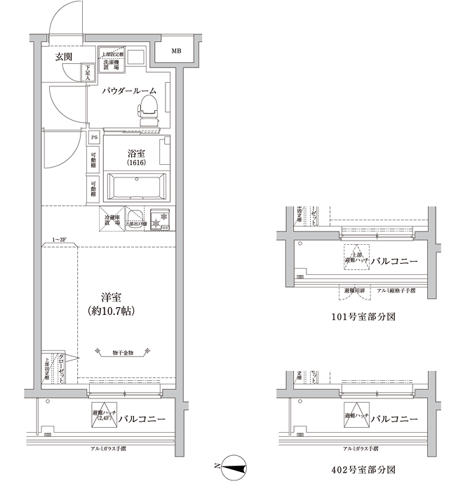 C2タイプ 間取り図