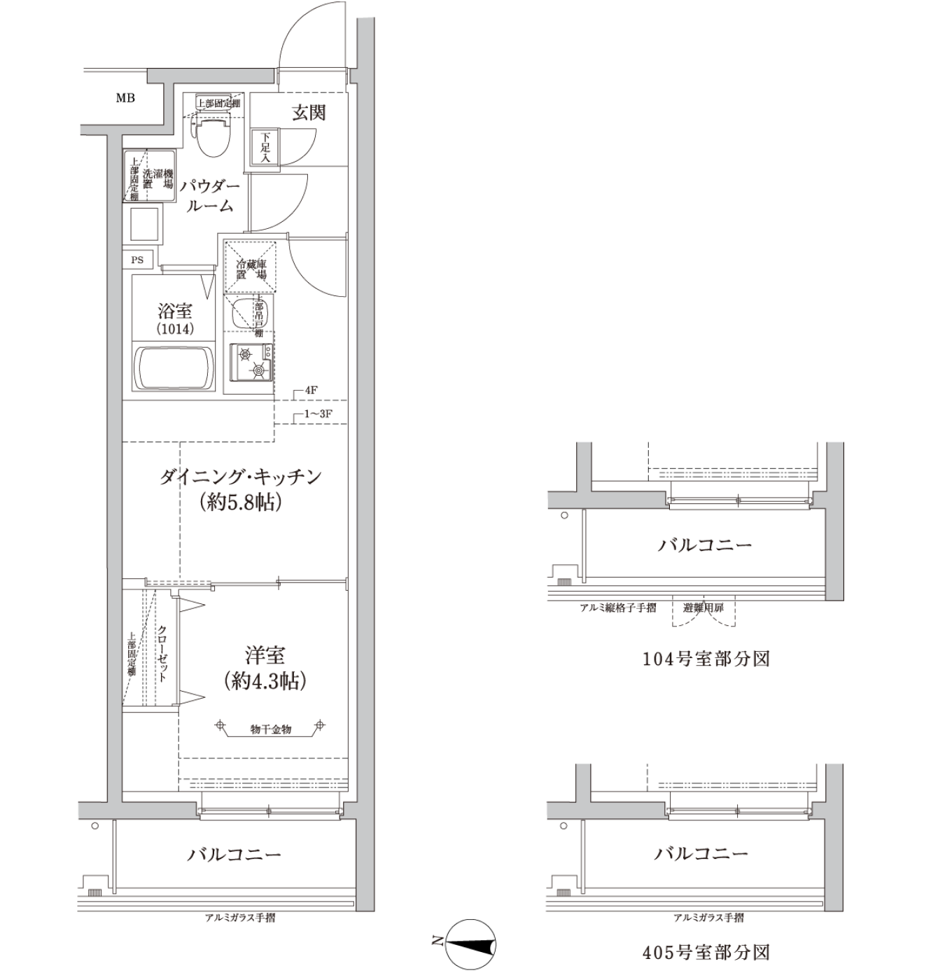 D2タイプ 間取り図